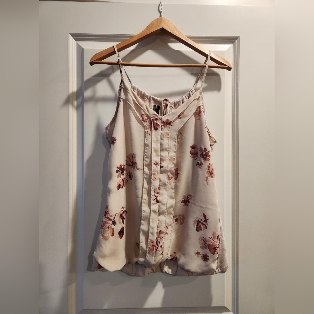 Maurices Light Pink Floral Tank